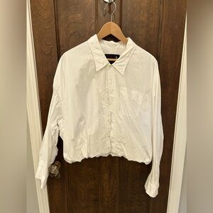 So cute on, looks like shirt is tucked in w/o the bulk